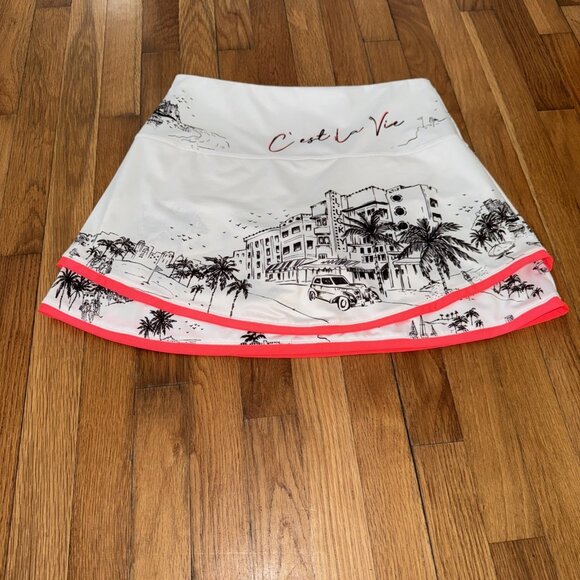 Lucky in Love Pants - Lucky in Love Skort Skirt C'est La Vie Golf Tennis Pickleball Women's Size M